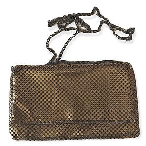 INC International Concepts Metallic Gold- Toned Crossbody Bag